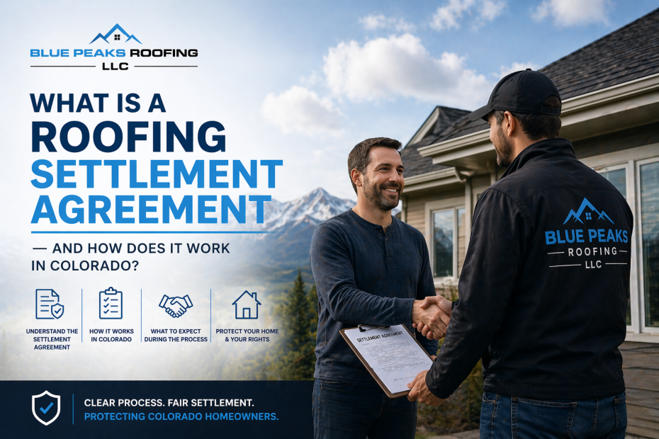 What Is a Roofing Settlement Agreement — And How Does It Work in Colorado?